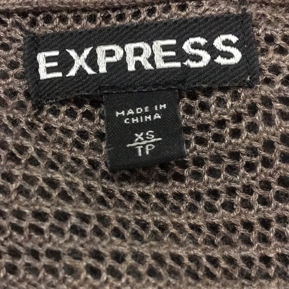 Express Mesh Dolman Knit Sweater Top - Picture 4 of 5